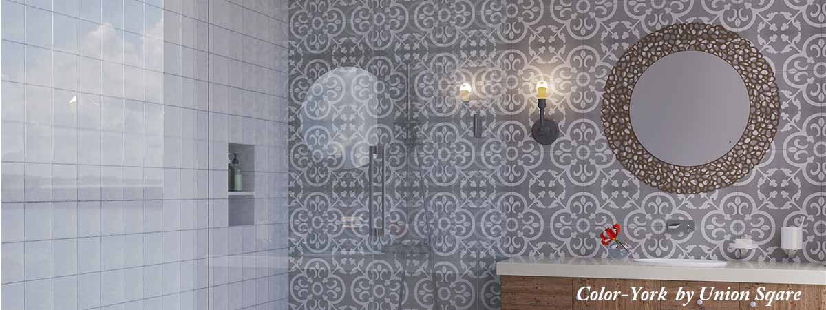 Decorative Wall Tile in Bath Area